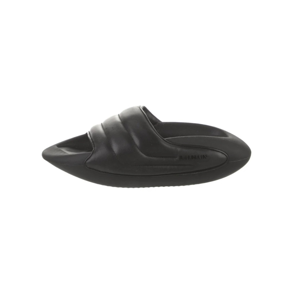 Balmain leather slides